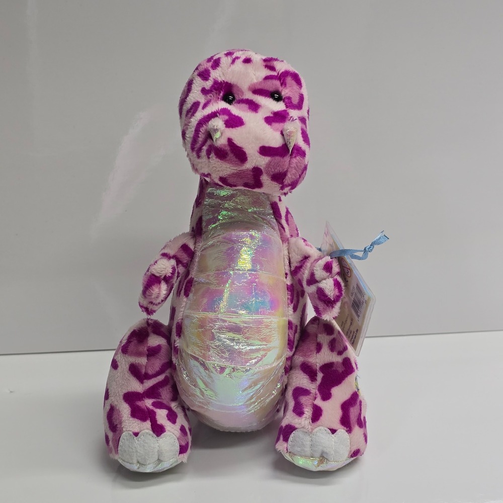 Webkinz Spotty Dinosaur Plush Small Purple Iridescent Belly HM339 [With Code]